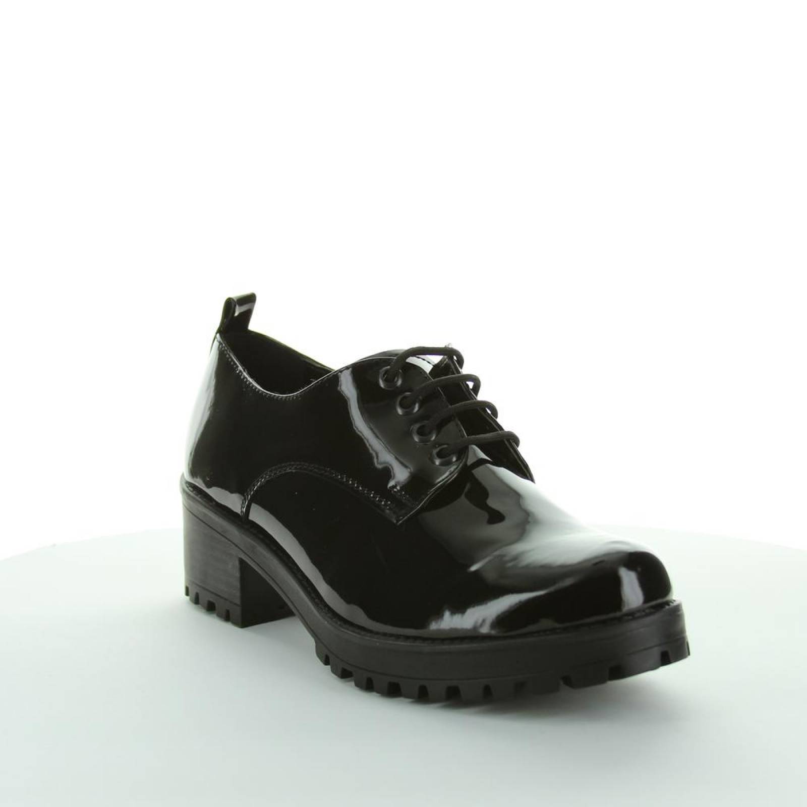 Zapato Casual Mujer Capa De Ozono Negro 00403109 Tipo Charol 