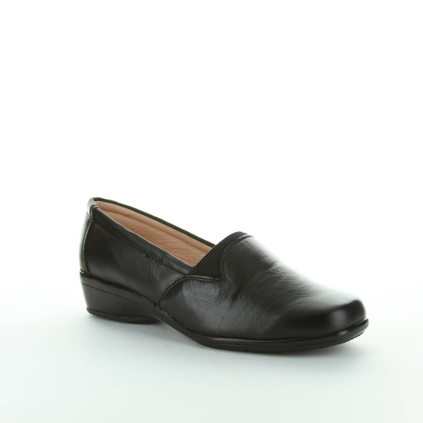 Zapato Casual Mujer Lory Negro 20203103 Piel 