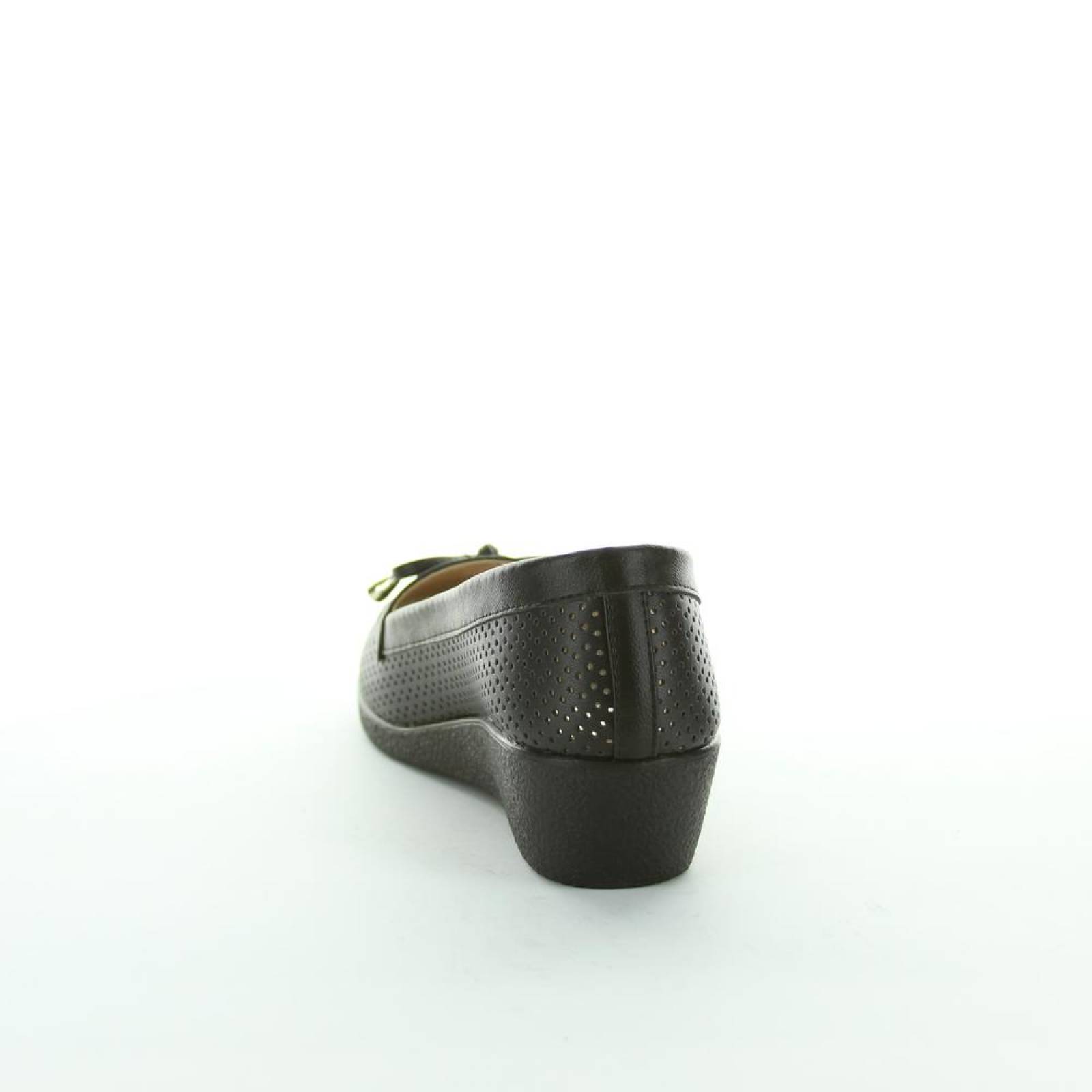 Zapato Confort Mujer Salvaje Tentación Negro 16103100 Tacto Piel 