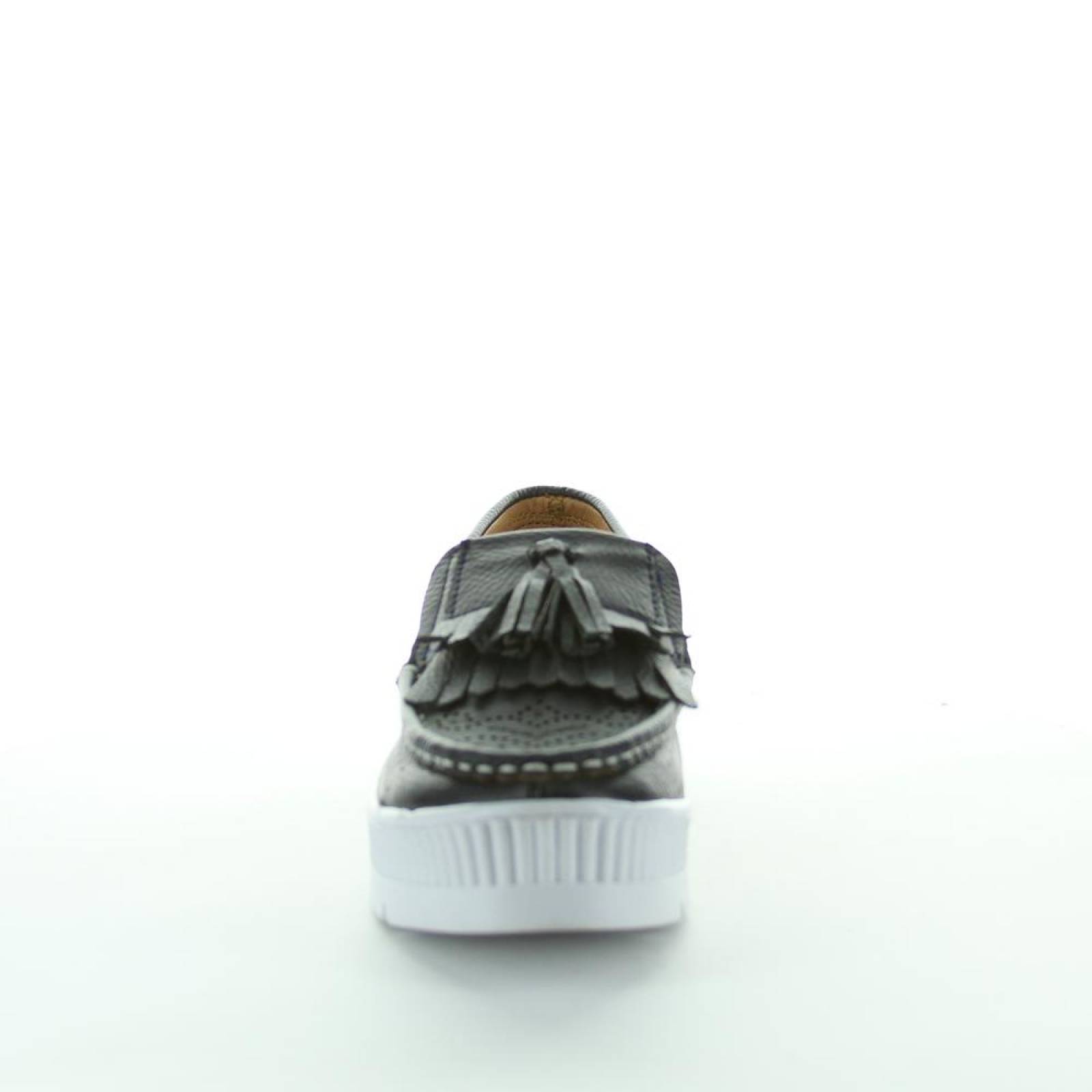 Zapato Cerrado Zena Mujer Marino Tipo Napa 