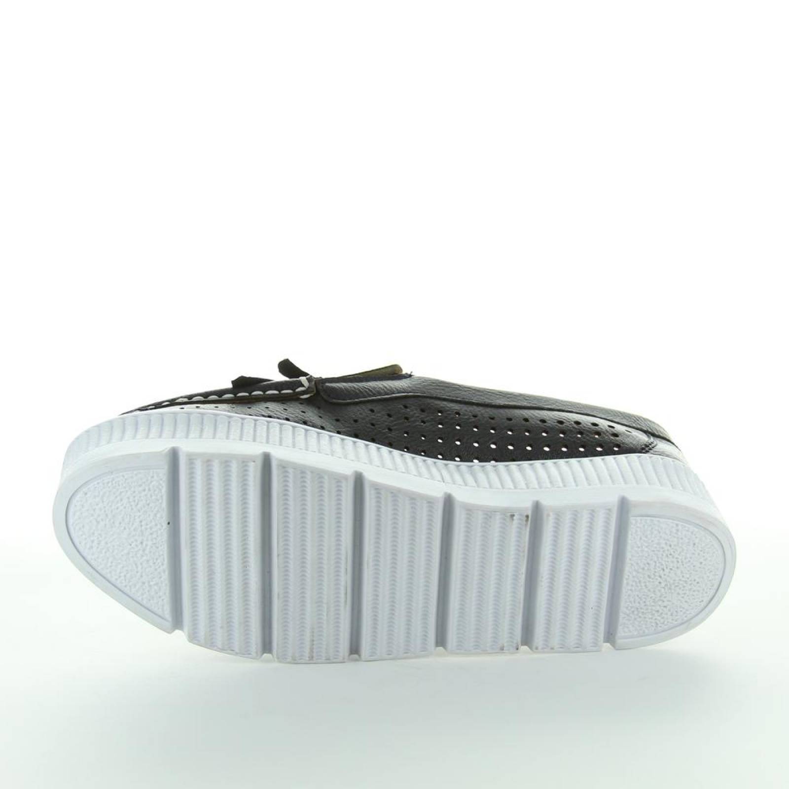 Zapato Cerrado Zena Mujer Marino Tipo Napa 