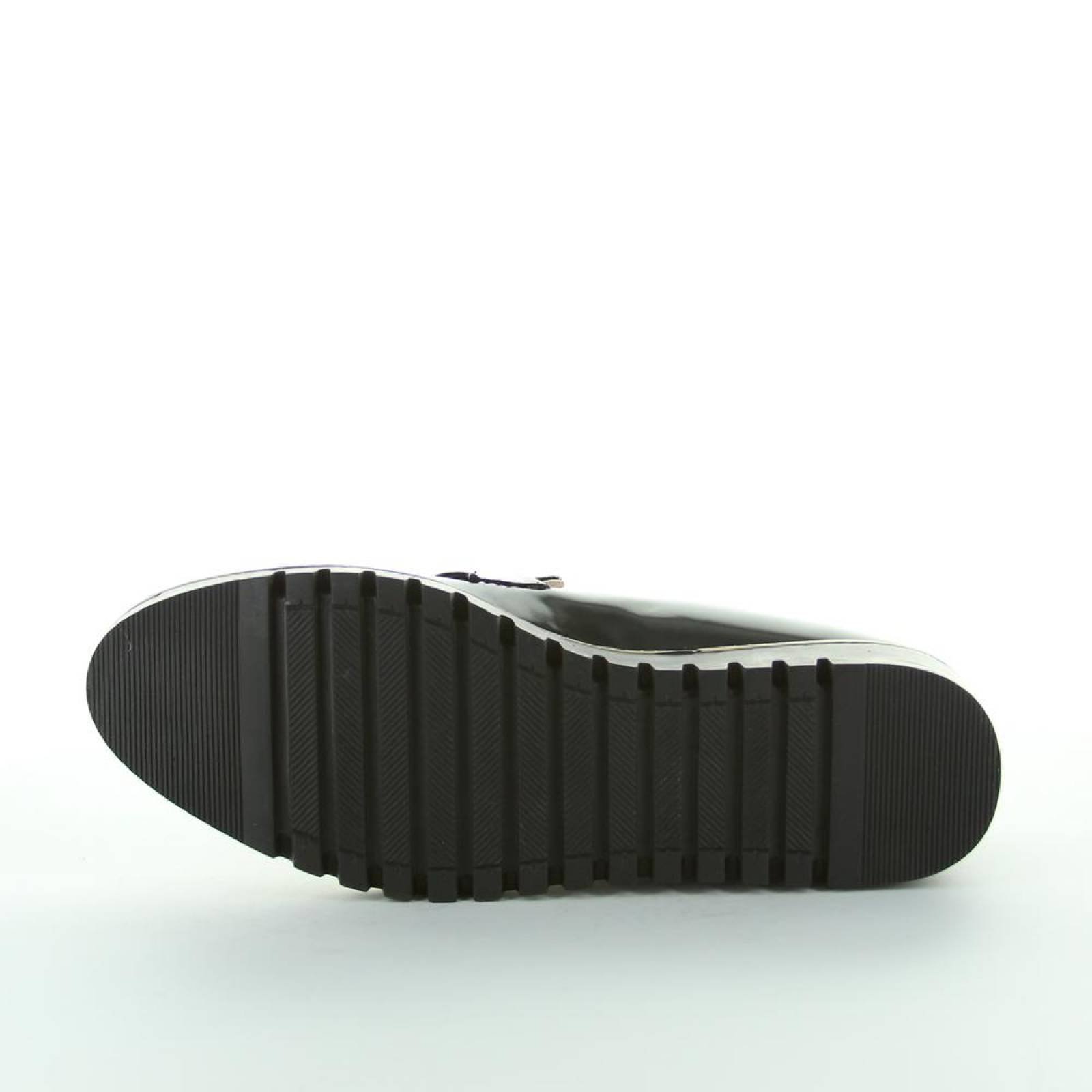 Zapato Casual Mujer Salvaje Tentación Negro 06203106 Tipo Charol 