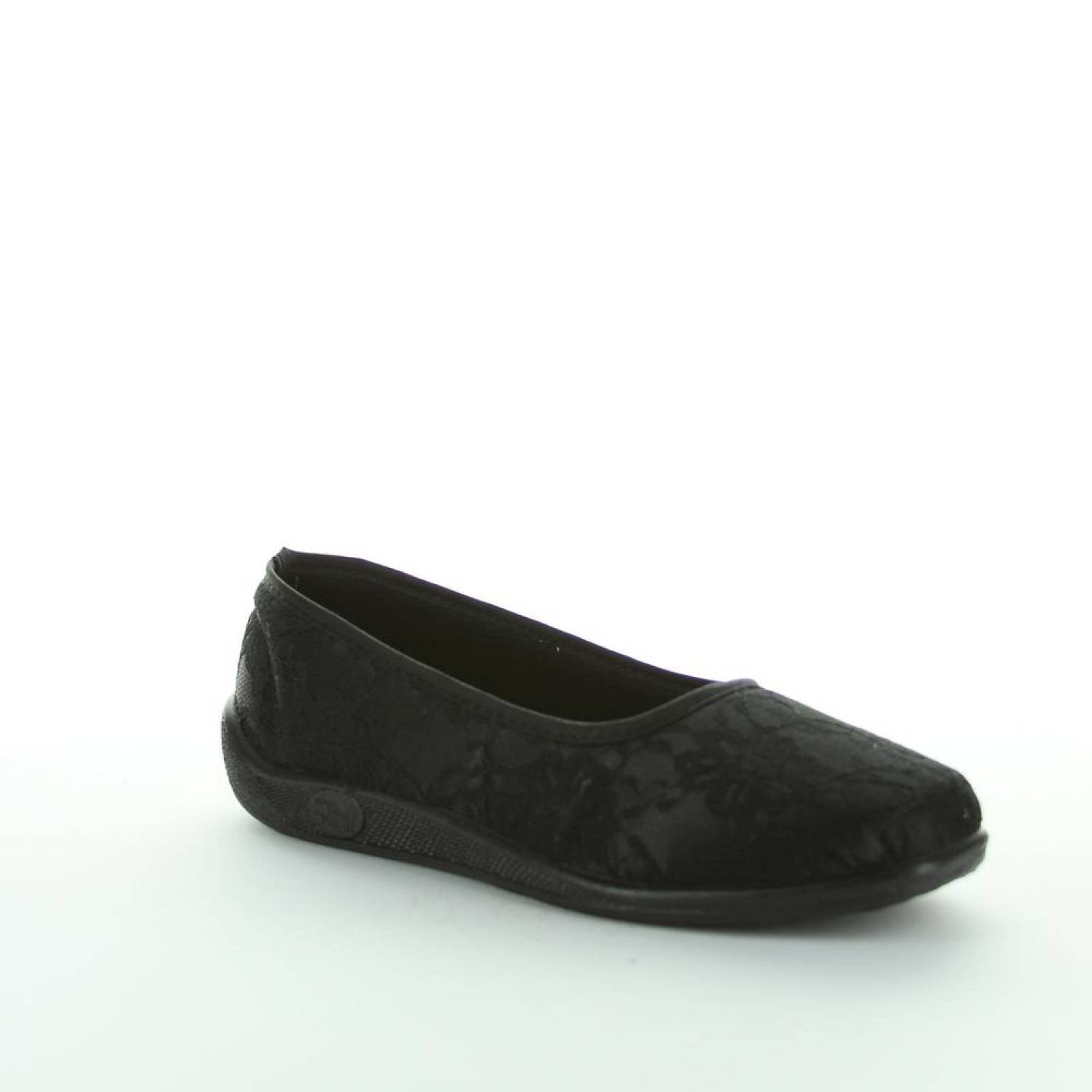 Zapato Confort Mujer Salvaje Tentación Negro 22403100 Textil 