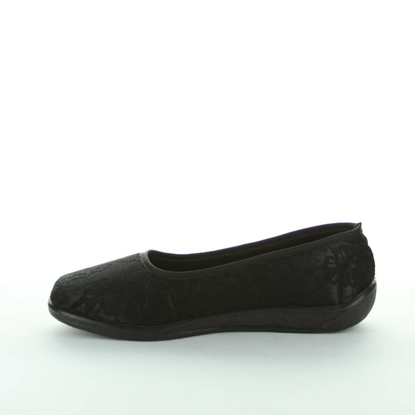 Zapato Confort Mujer Salvaje Tentación Negro 22403100 Textil 