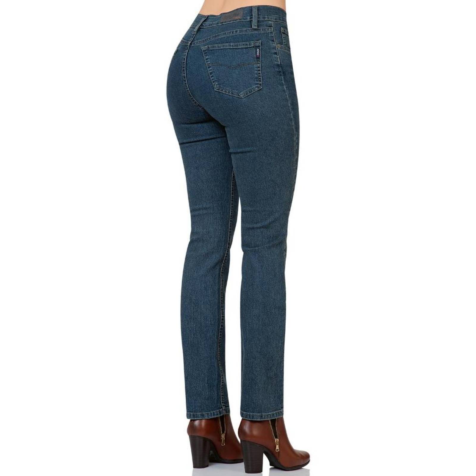 Jeans Básico Mujer Oggi Slub 59101522 Mezclilla Stretch 