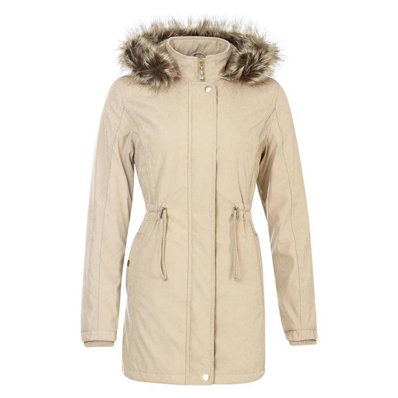 Chamarra Roosevelt Mujer Beige Gabardina 3676A 