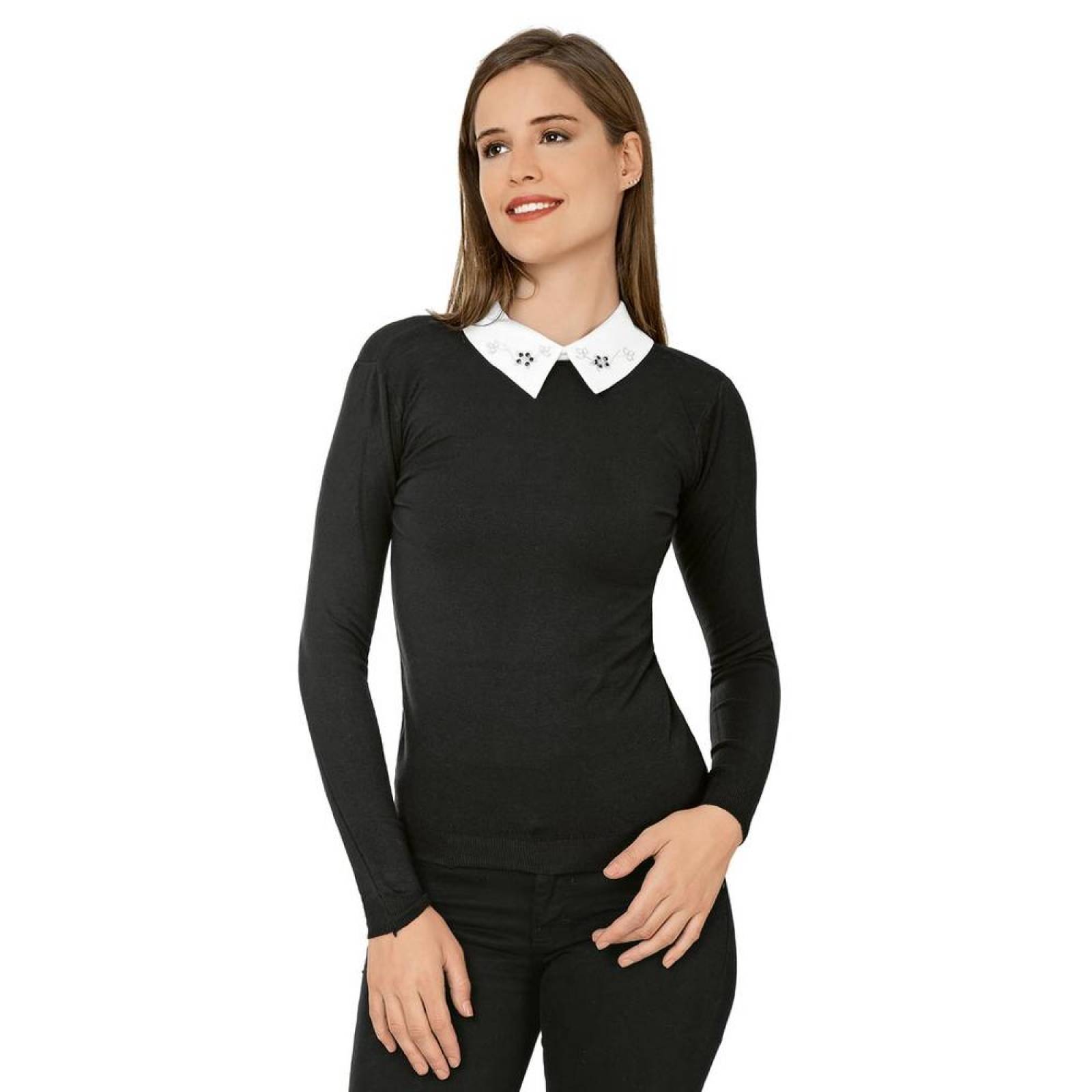 Sweater Mujer Salvaje Tentación Negro 80703329 Spandex 