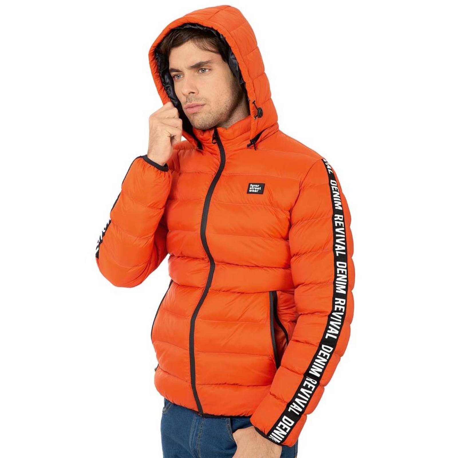 Chamarra Hombre Furor Naranja 57703308 Poliéster 