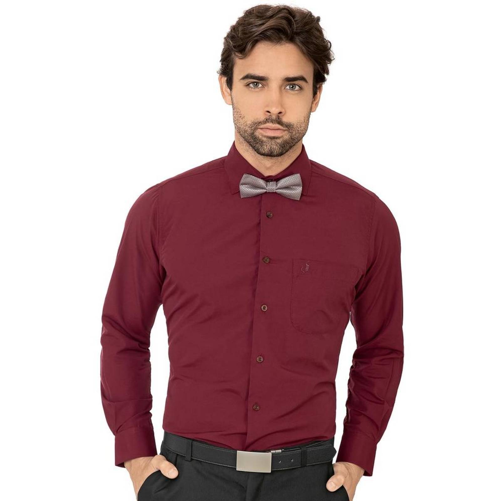 camisa polo vino