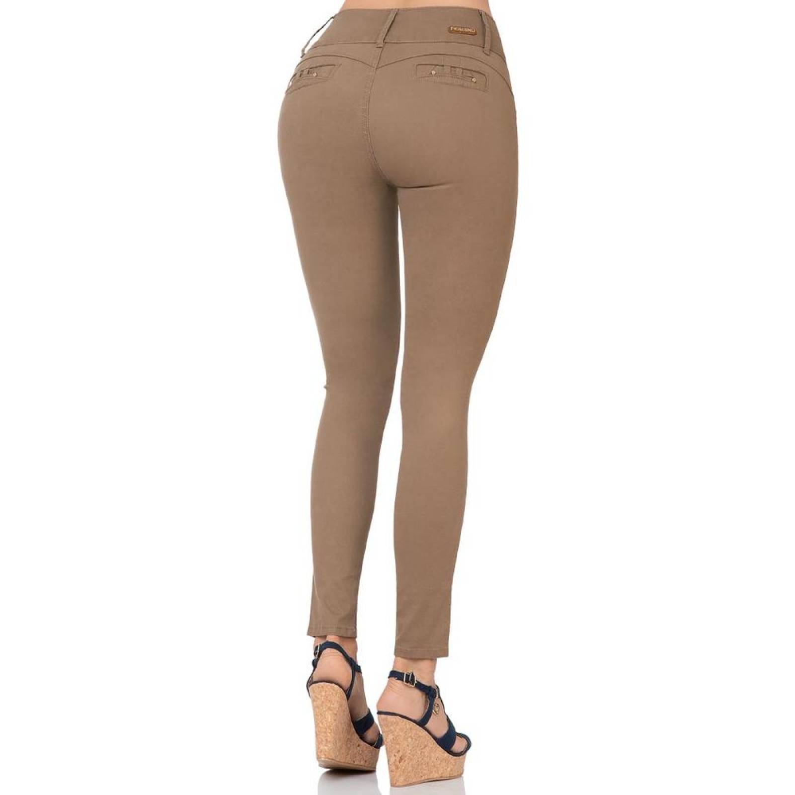 Pantalón Casual Mujer Fergino Bambi 52903309 Gabardina Stretch 