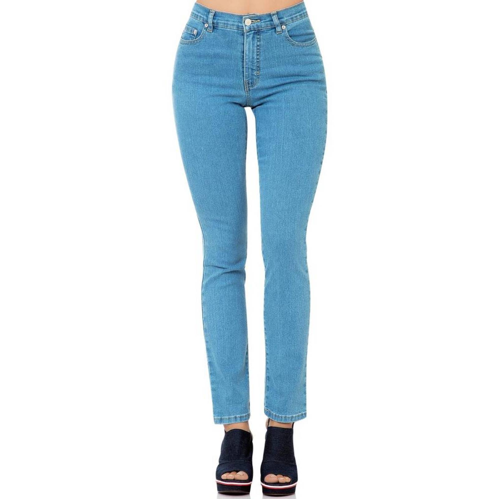 Jeans Básico Mujer SCandia Bleach 65000744 Mezclilla Stretch 