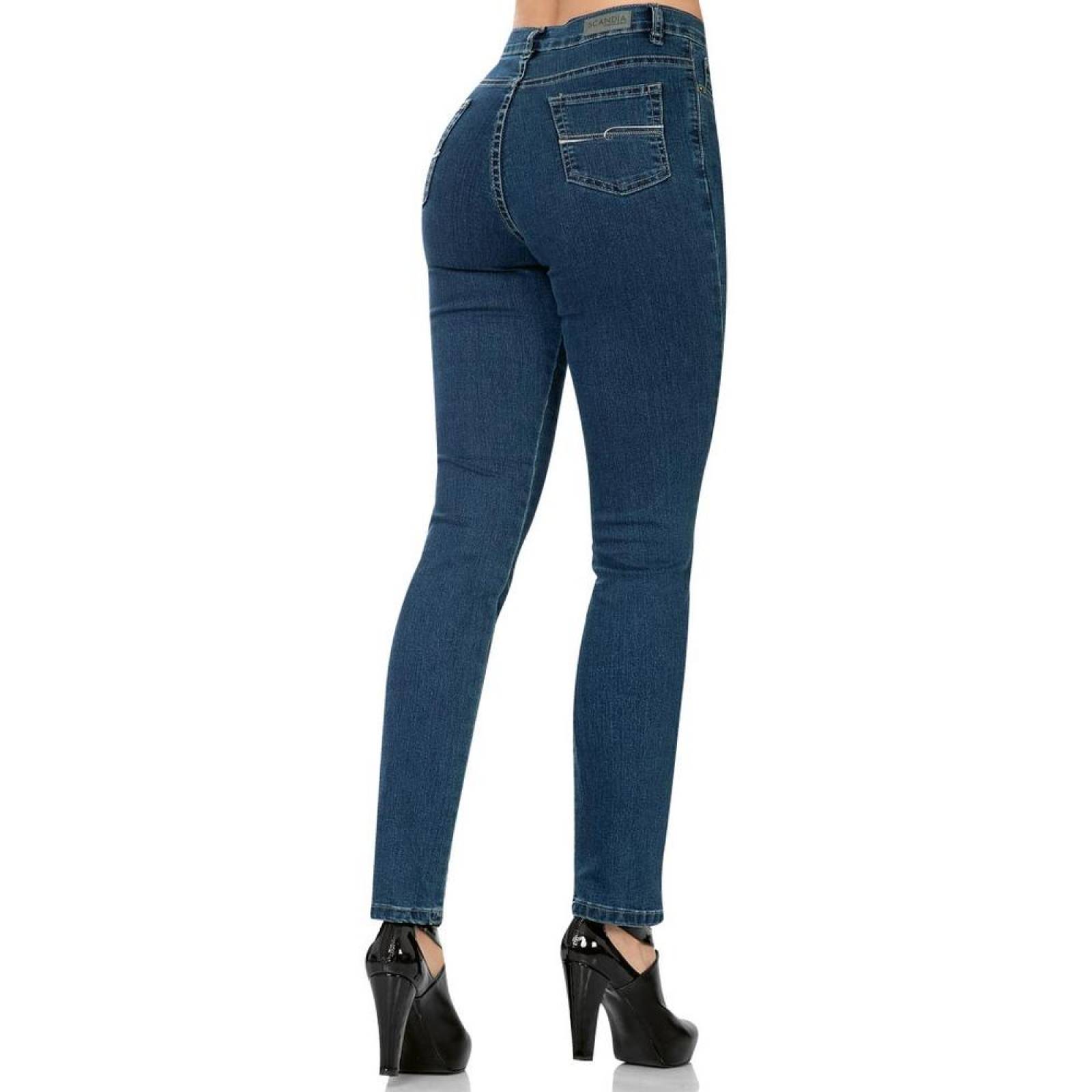 Jeans Básico Mujer SCandia Stone 65003005 Mezclilla Stretch 