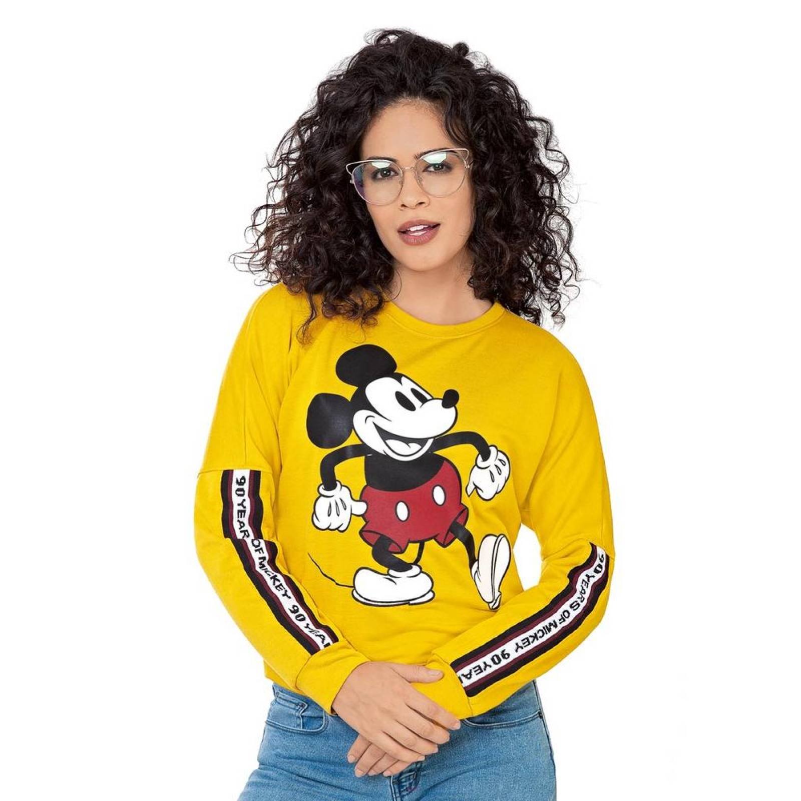 Sudadera Disney Mujer Amarillo Algodon/Poliester Ddach0283 