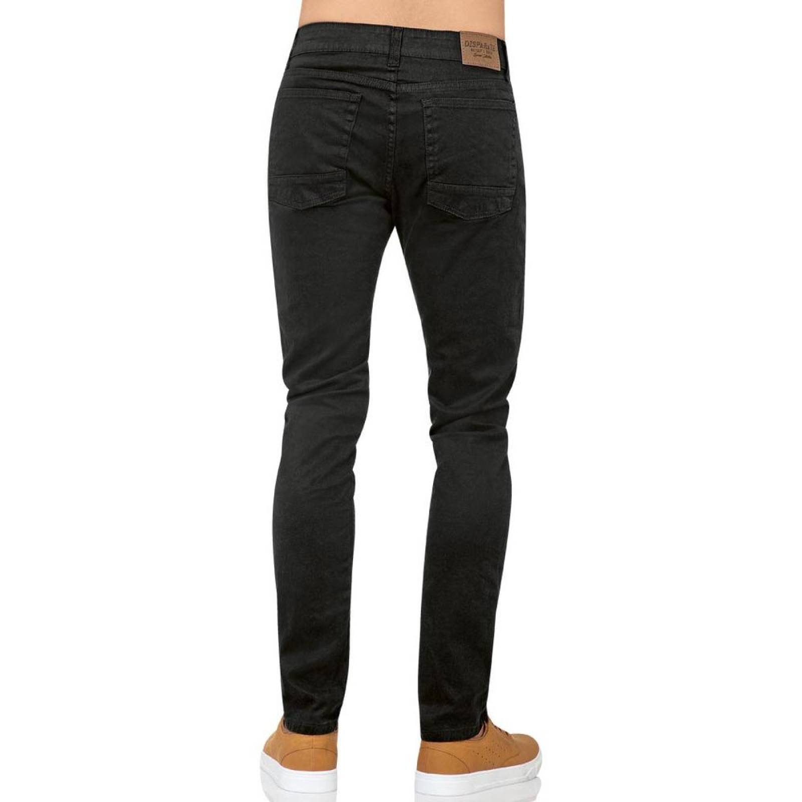 Pantalón Casual Hombre Salvaje Tentación Negro 63103104 Gabardina Stretch 