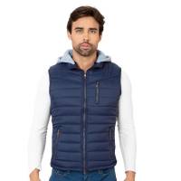 Chaleco Por Salvaje Tentación Hombre Azul Denim Poliéster