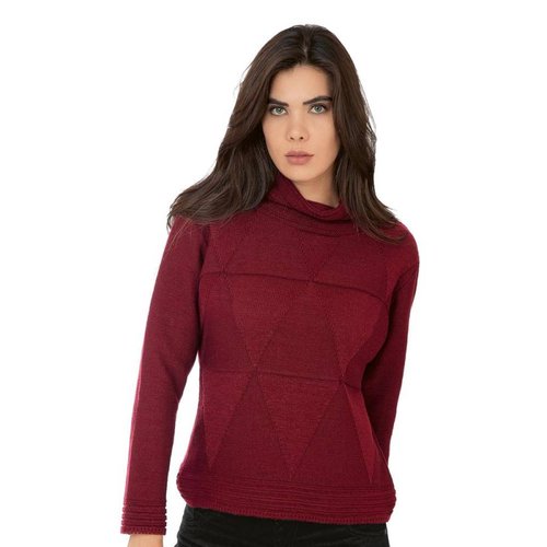 Sweater Mujer Salvaje Tentación Vino 71703303 Acrílico 