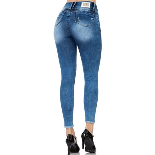 Jeans Moda Mujer Salvaje Tentación Stone 71803313 Mezclilla Stretch 