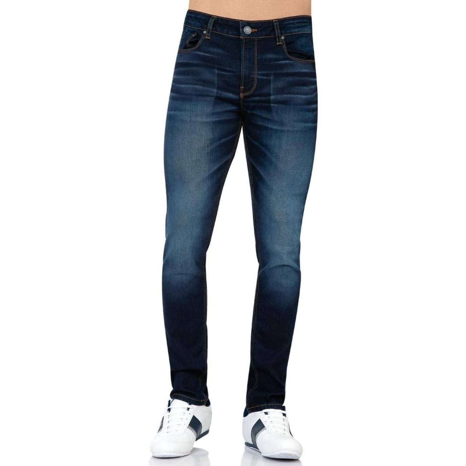 Jeans Moda Hombre Furor Indigo 62105316 Mezclilla Stretch 