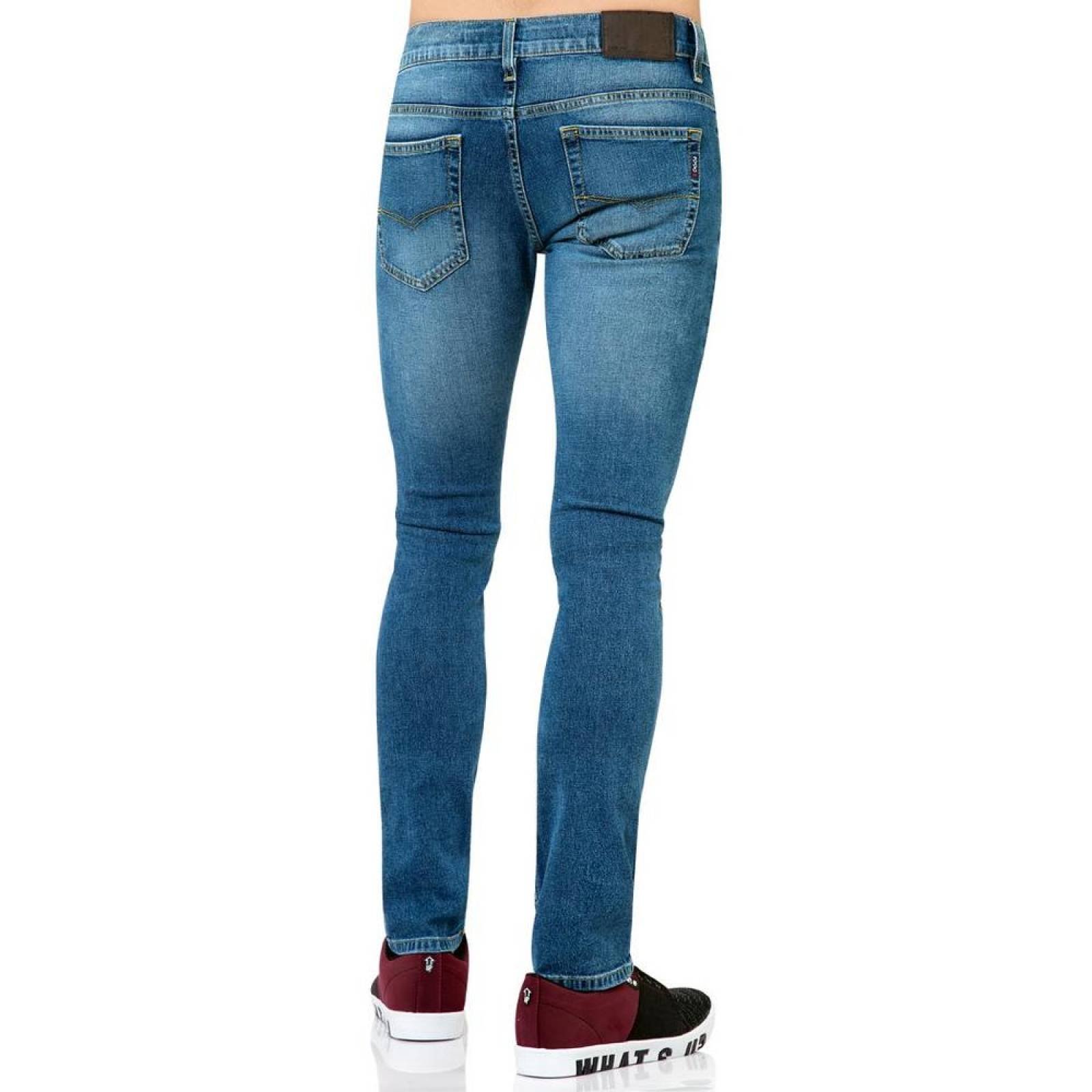 Jeans Básico Hombre Oggi Vintage 59103118 Mezclilla Stretch 