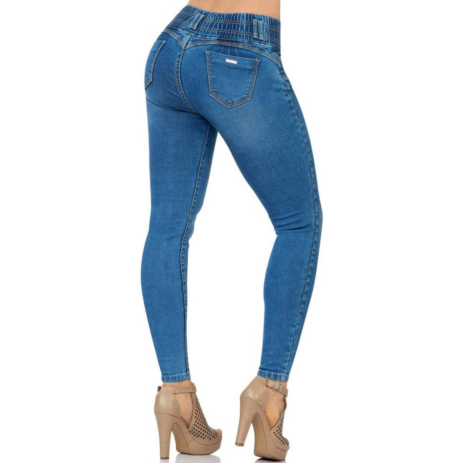 Jeans Disparate Jeans Mujer Azul Mezclilla-Stretch 4105 