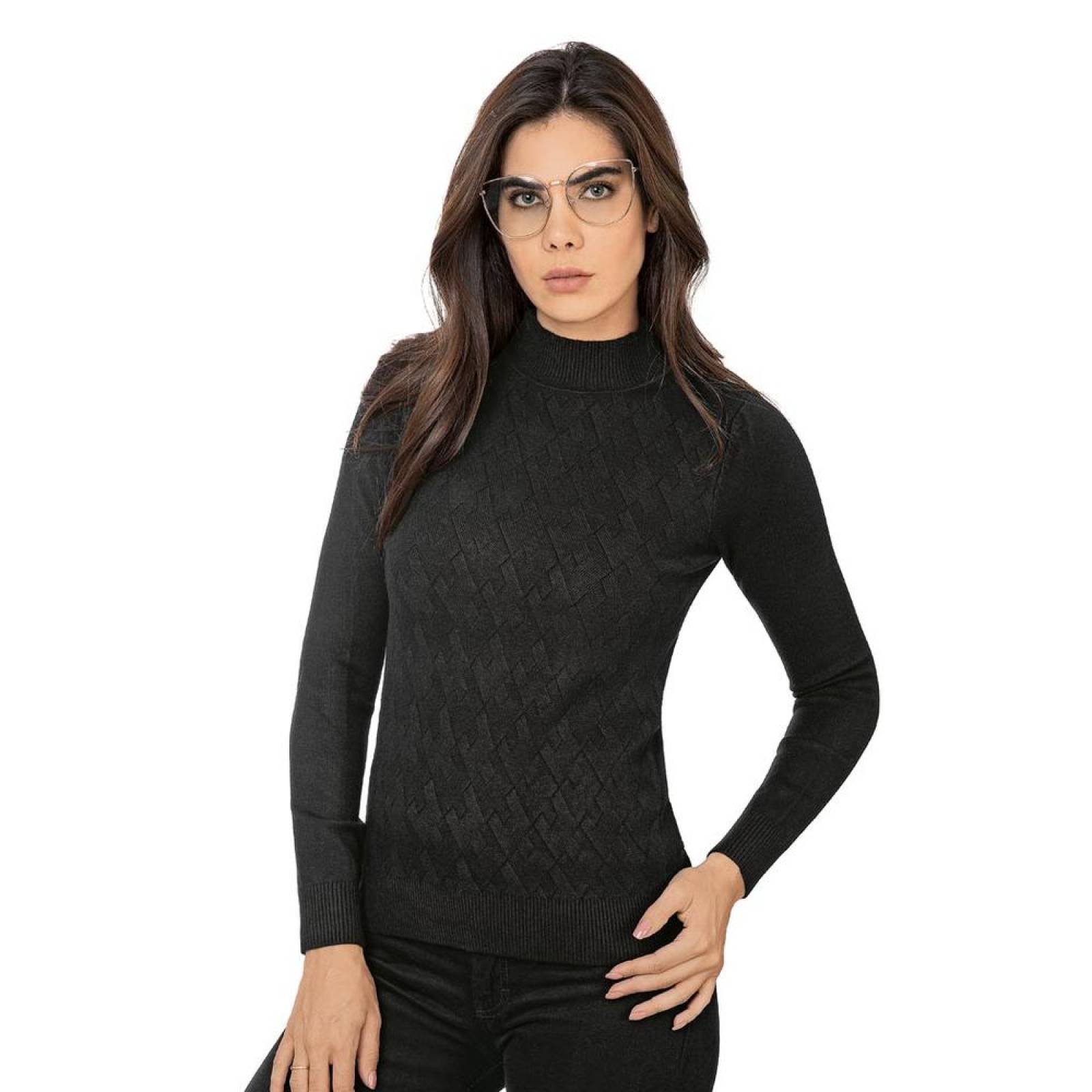 Sweater Mujer Salvaje Tentación Negro 76803311 Spandex 