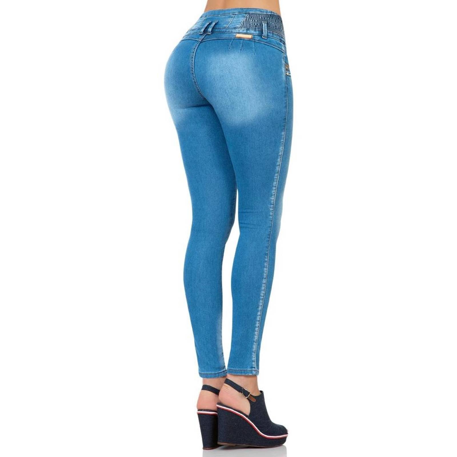 Jeans Moda Mujer Fergino Stone 52903303 Mezclilla Stretch 