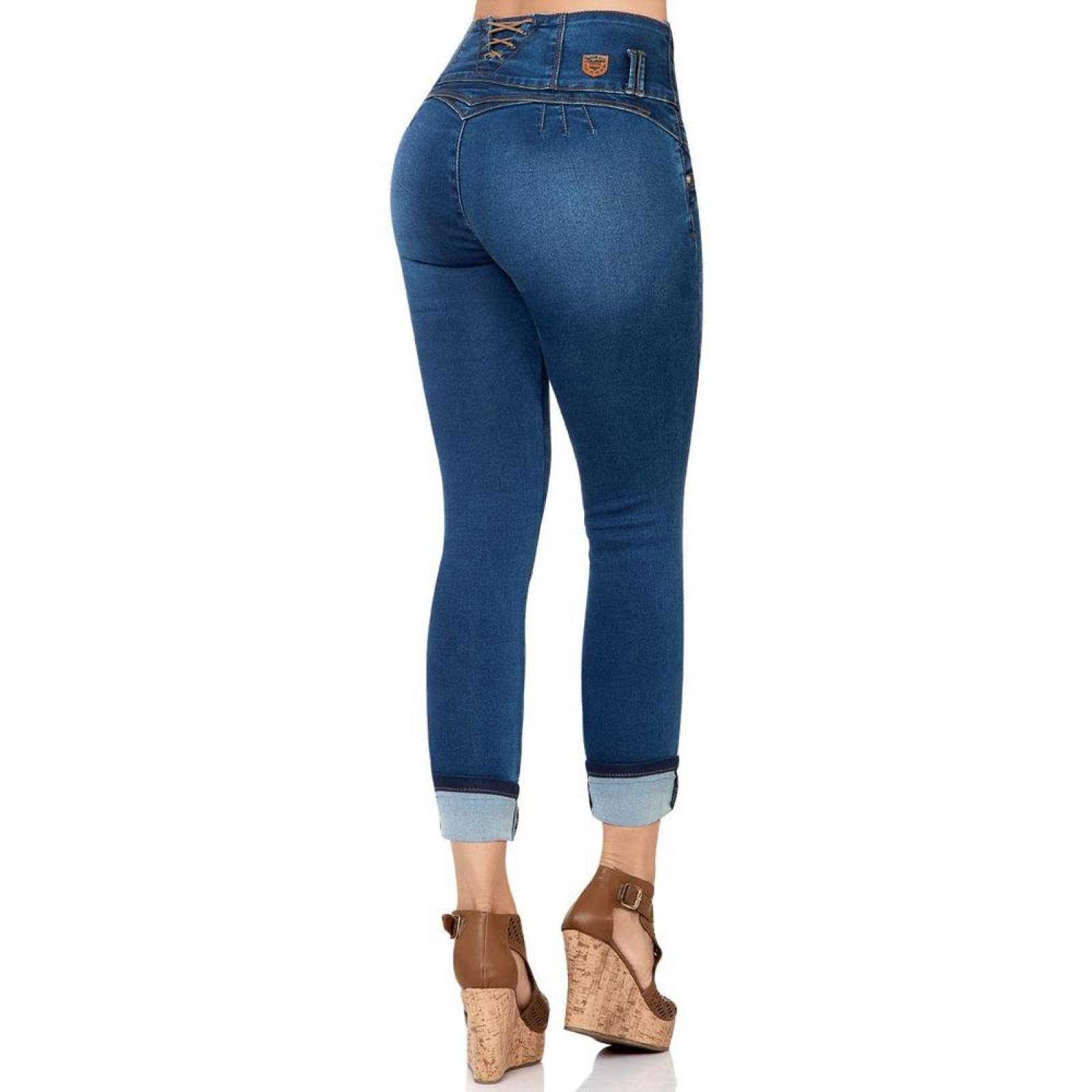 Jeans Moda Mujer Furor Stone 62105337 Mezclilla Stretch 