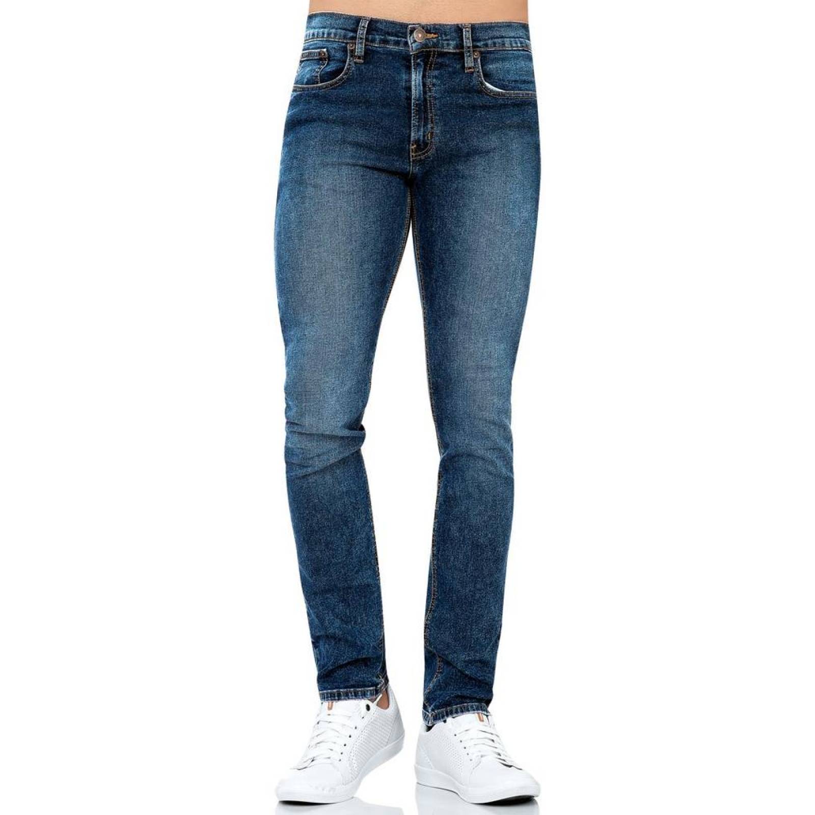 Jeans Oggi Jeans Hombre Azul Mezclilla-Stretch Risk 