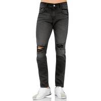 Jeans Disparate Men Hombre Negro Mezclillastretch 5704