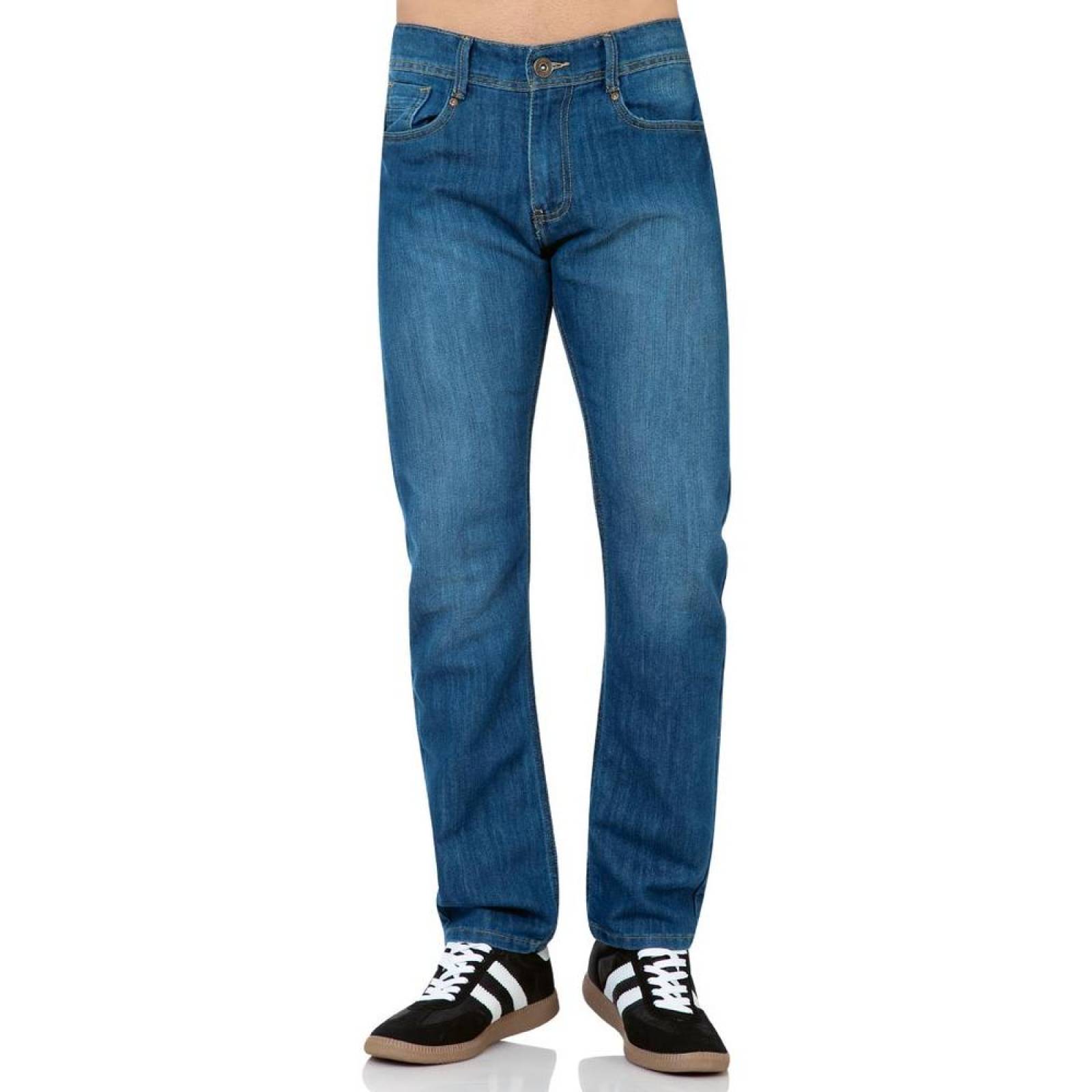 Jeans Básico Hombre Salvaje Tentación Doble 63103300 Mezclilla 