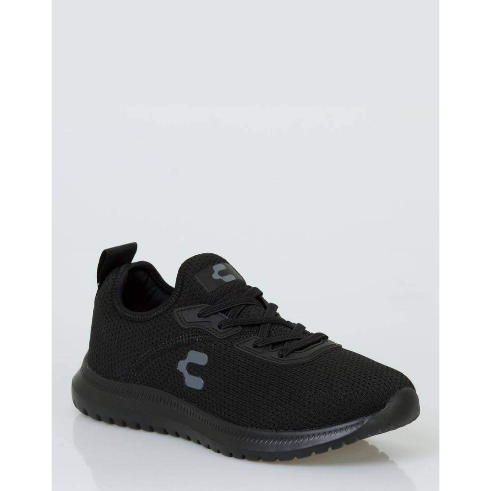 Tenis Charly Mujer Negro Textil