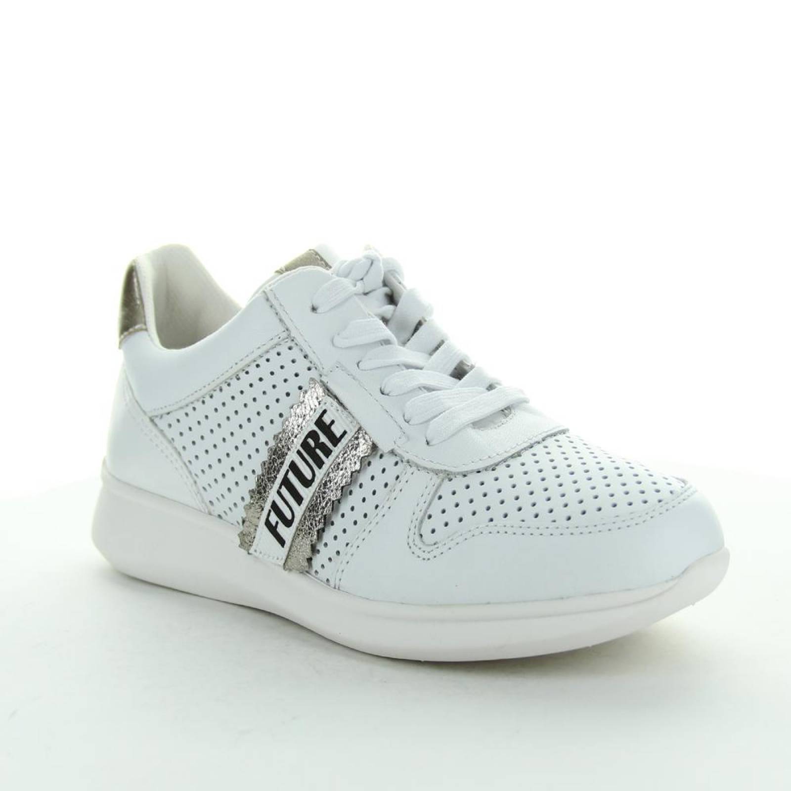 Tenis Moda Mujer Flexi Blanco 02503051 Piel 