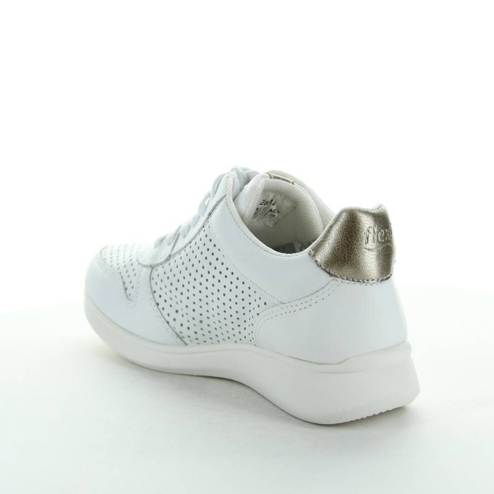 Tenis Moda Mujer Flexi Blanco 02503051 Piel 