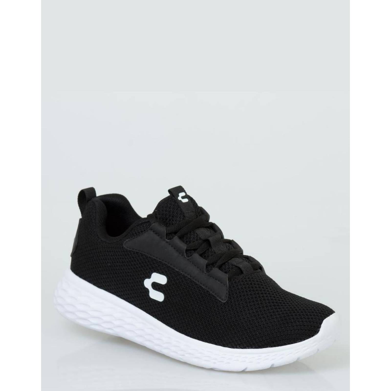 Tenis Charly Mujer Negro Textil