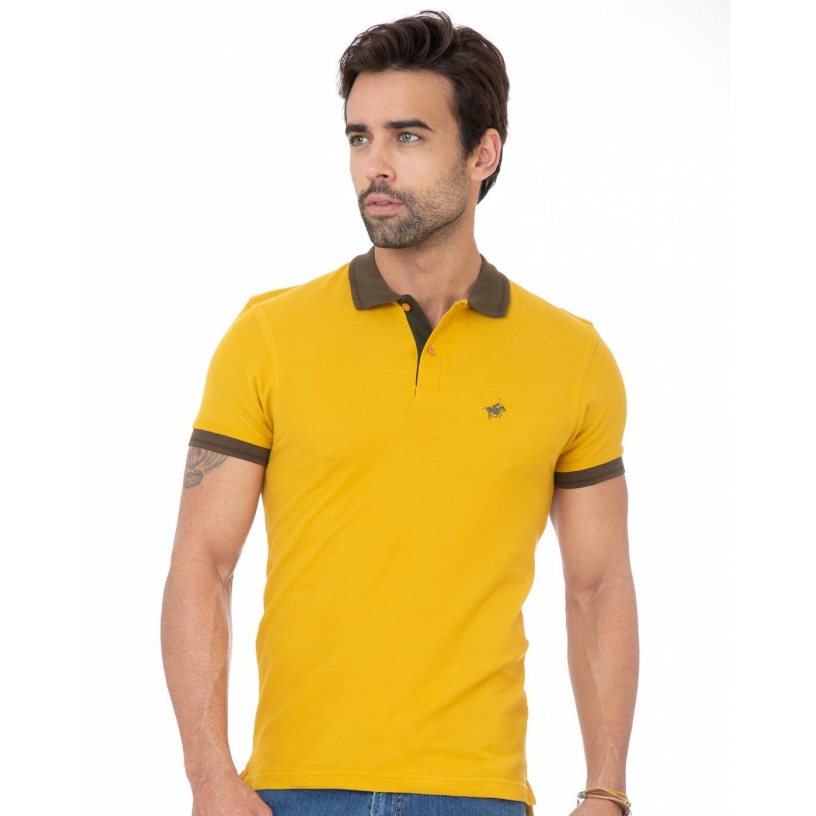 playera polo color mostaza