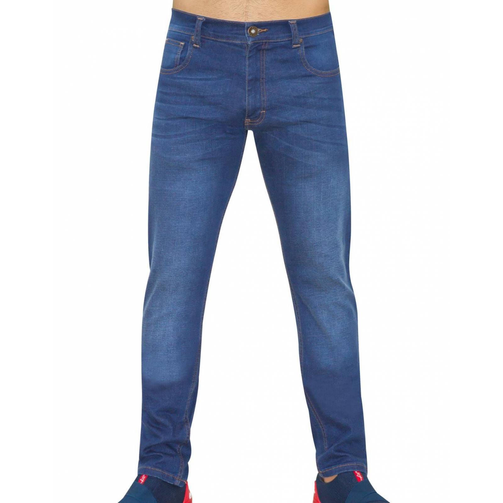 Jeans Básico Hombre Salvaje Tentación Stone 63103406 Mezclilla Stretch 