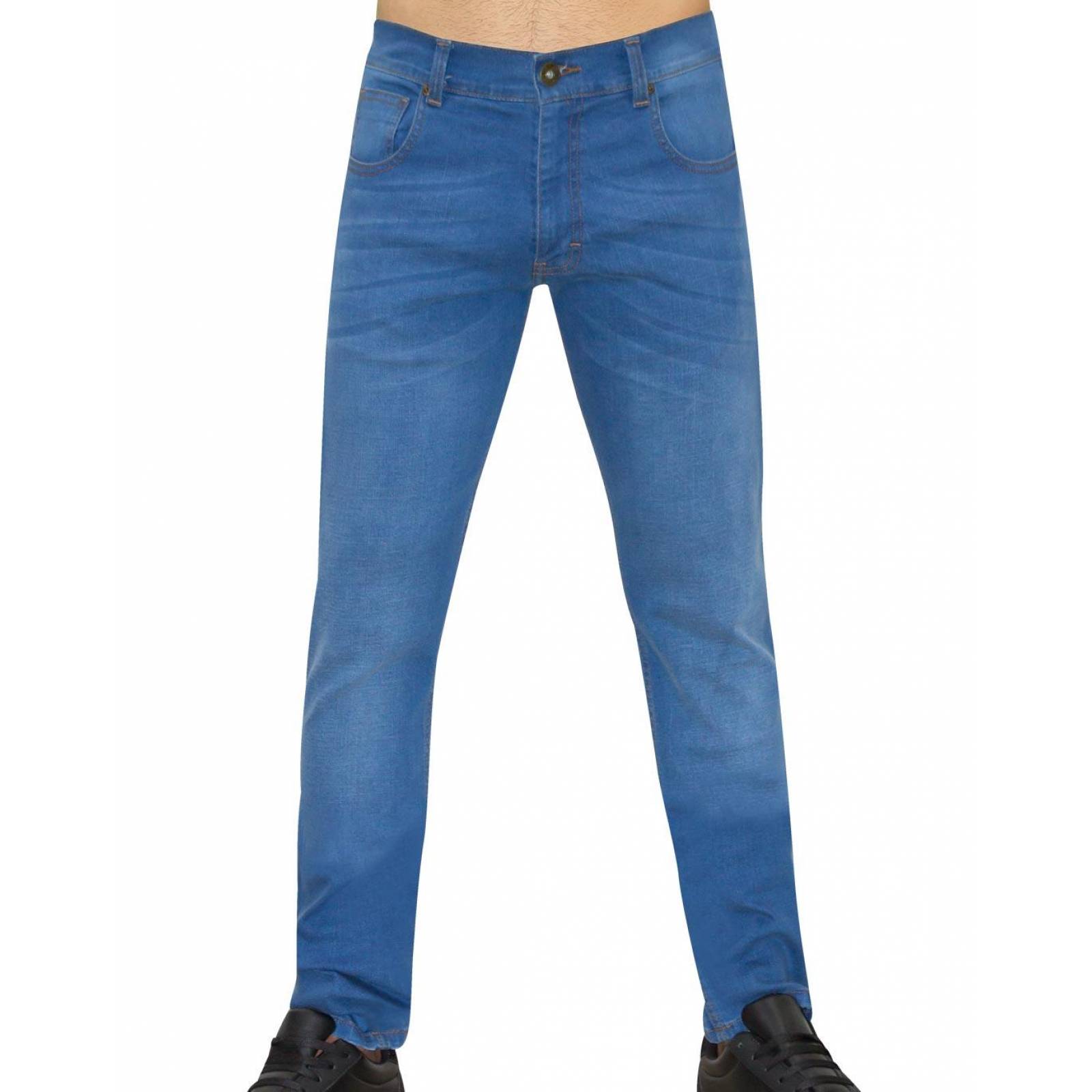 Jeans Básico Hombre Salvaje Tentación Stone 63103405 Mezclilla Stretch 