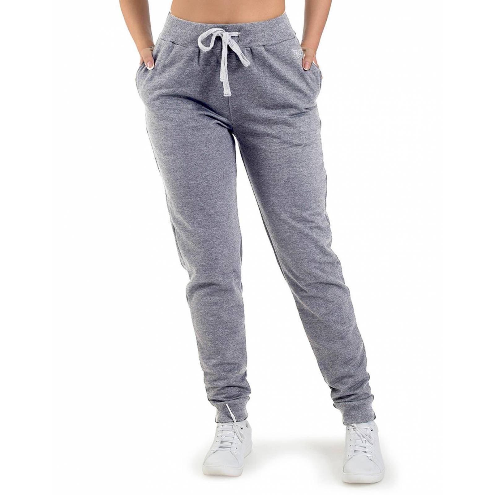 Pants Mujer Everlast Gris 50303417 Algodón Poliéster 