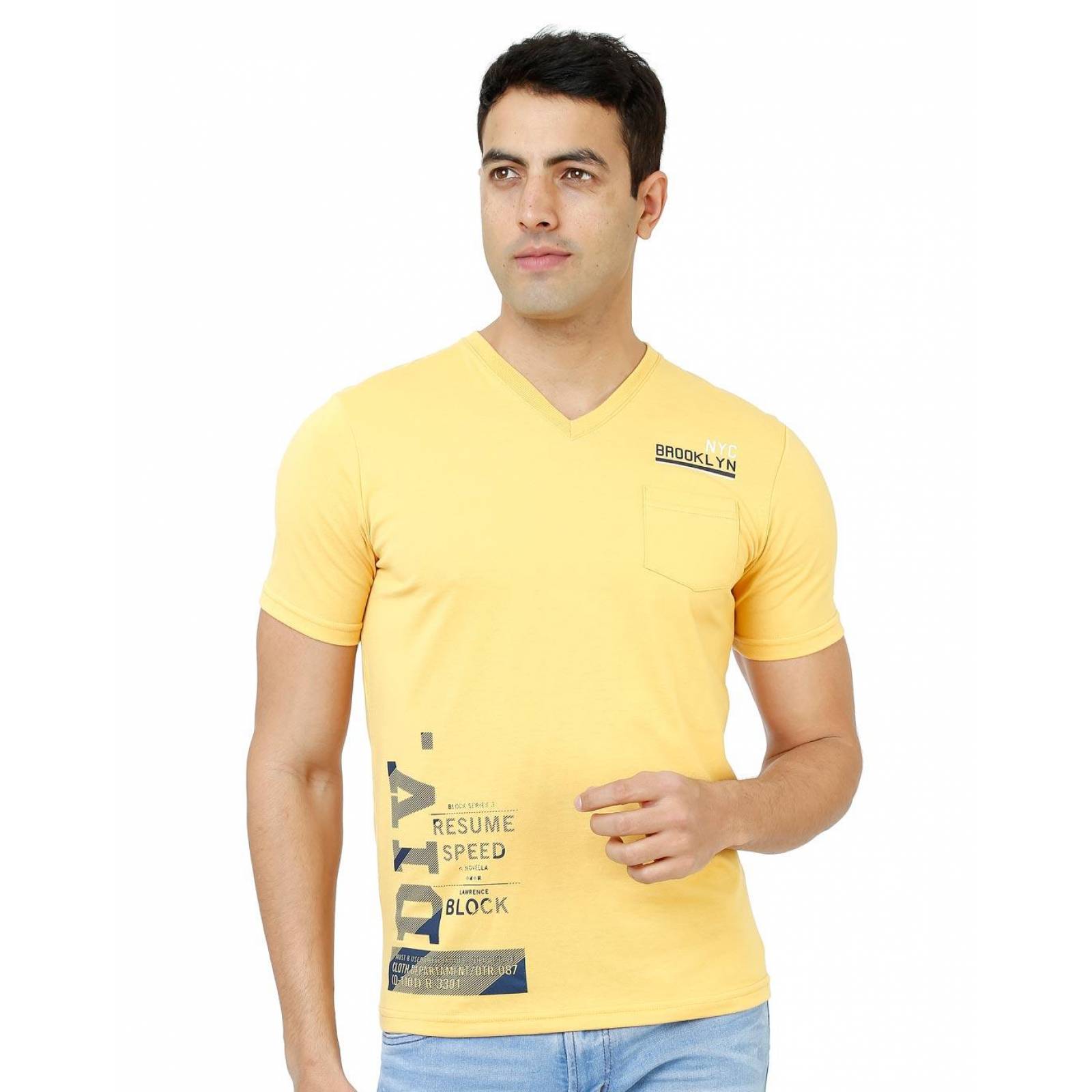 playera mostaza hombre