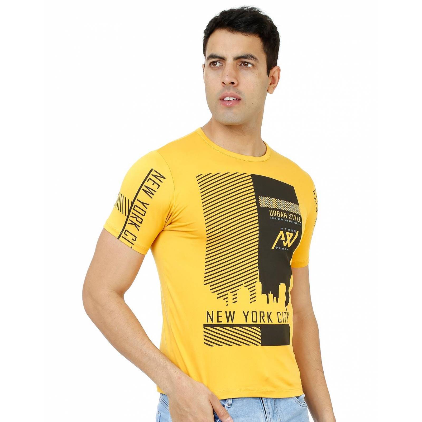 playera mostaza hombre