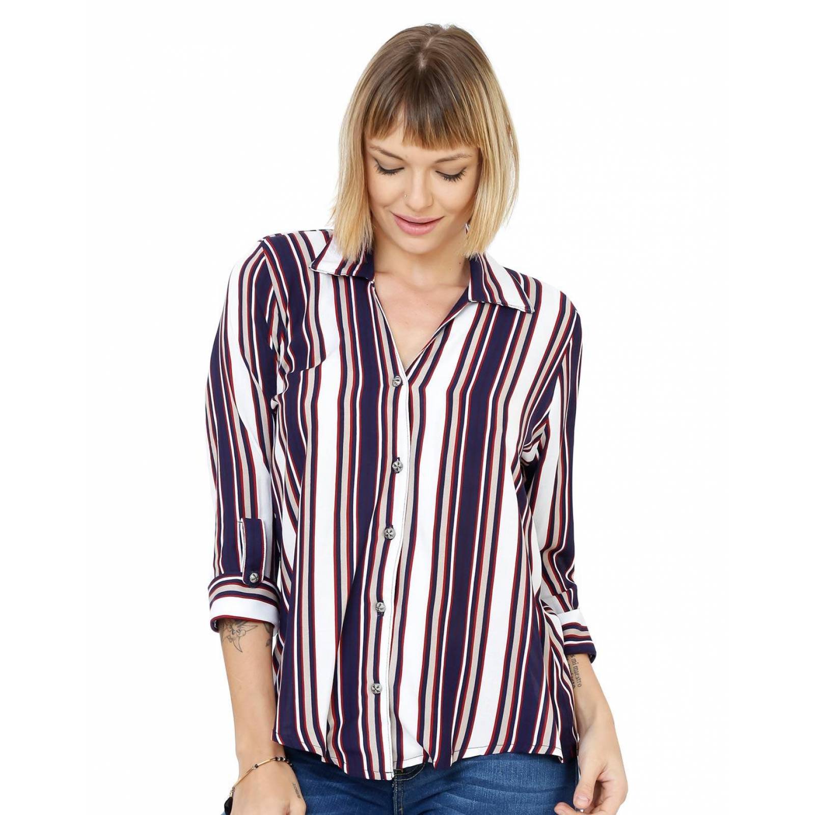 Blusa Mujer Salvaje Tentación Marino 56703401 Rayón 