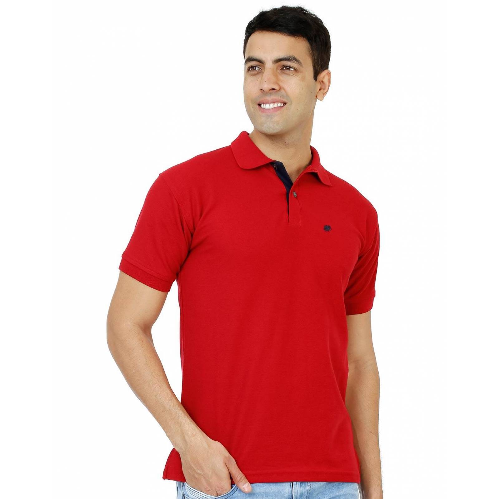 Playera Moda Hombre Salvaje Tentación Rojo 52603017 Piqué 