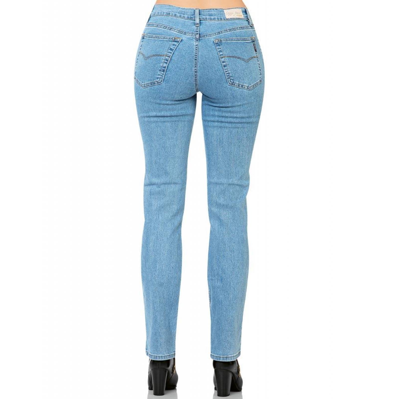 jeans básico mujer oggi slub 59103101 mezclilla stretch