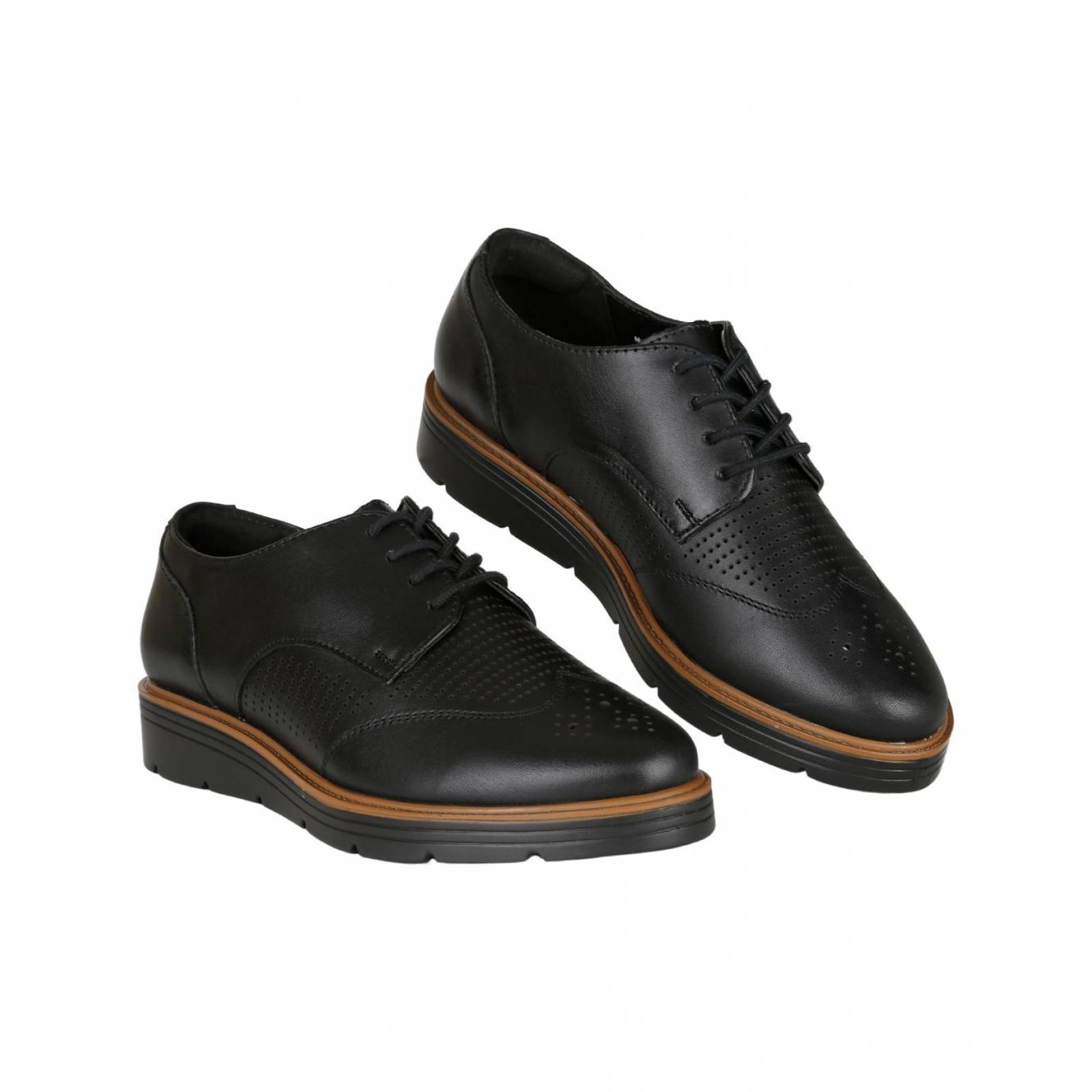 Zapato Casual Mujer Flexi Negro 02503316 Piel