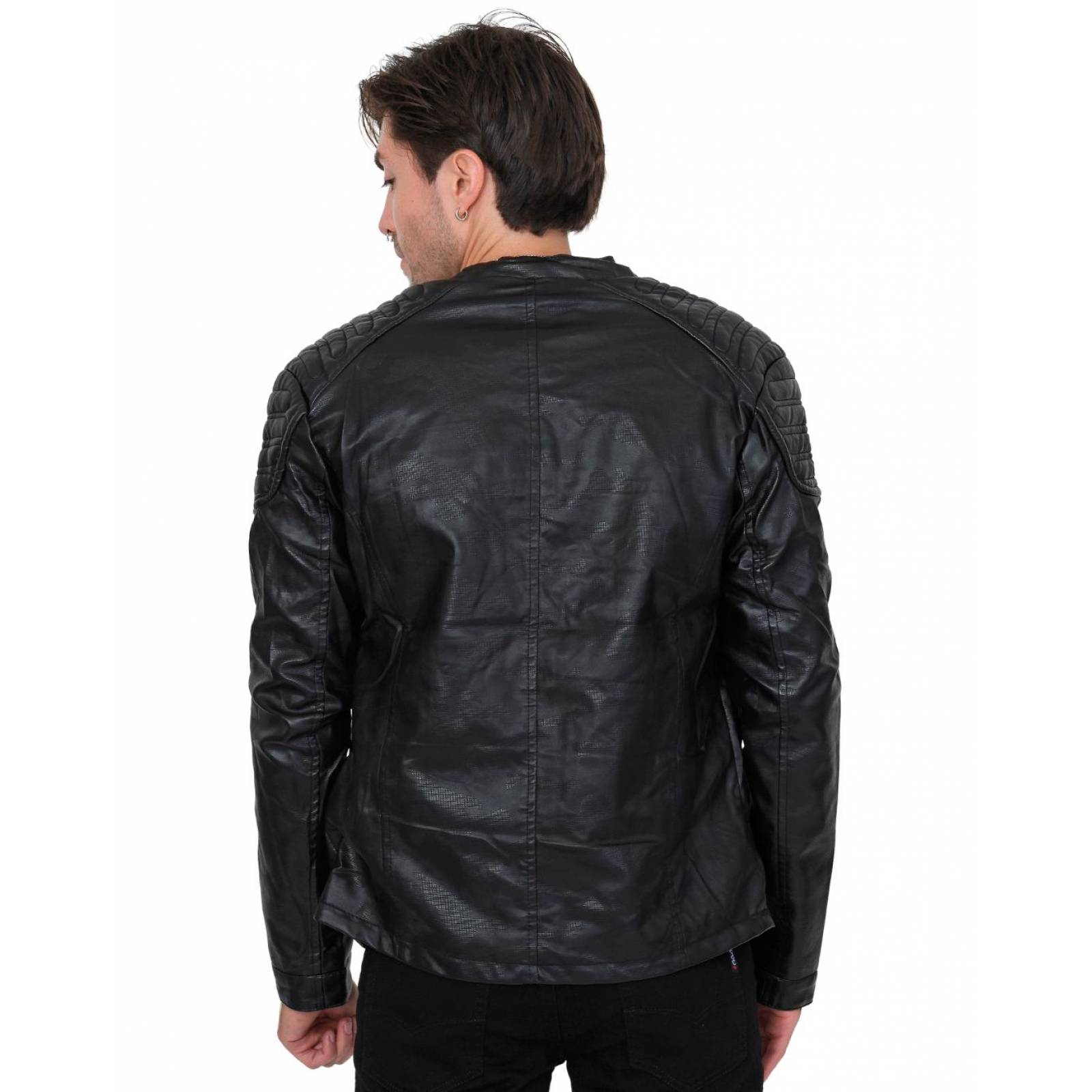 Chamarra Hombre Roosevelt Negro 50103672 Vini Piel 