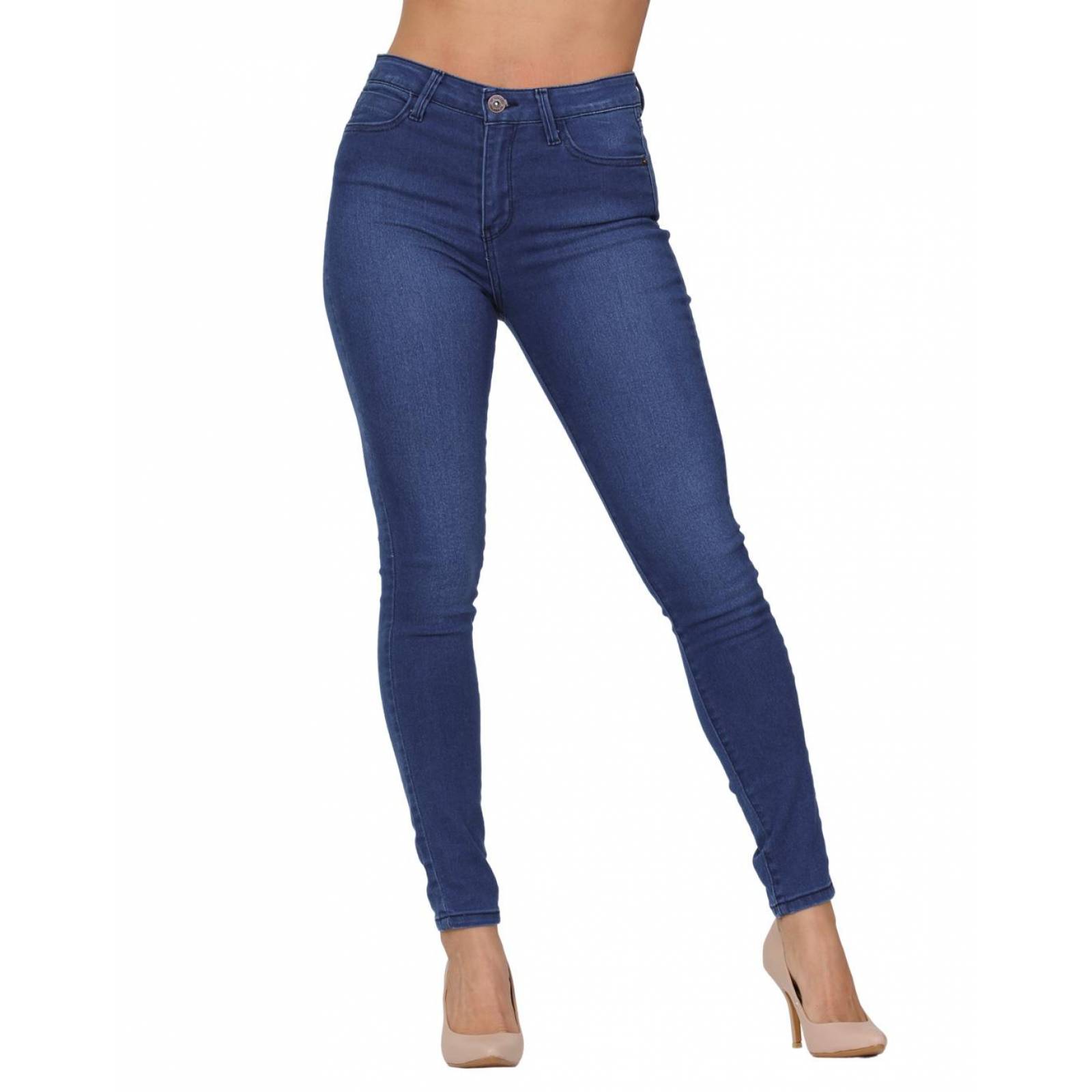 Jeans Básico Mujer Stfashion Stone 51003616 Mezclilla Stretch 