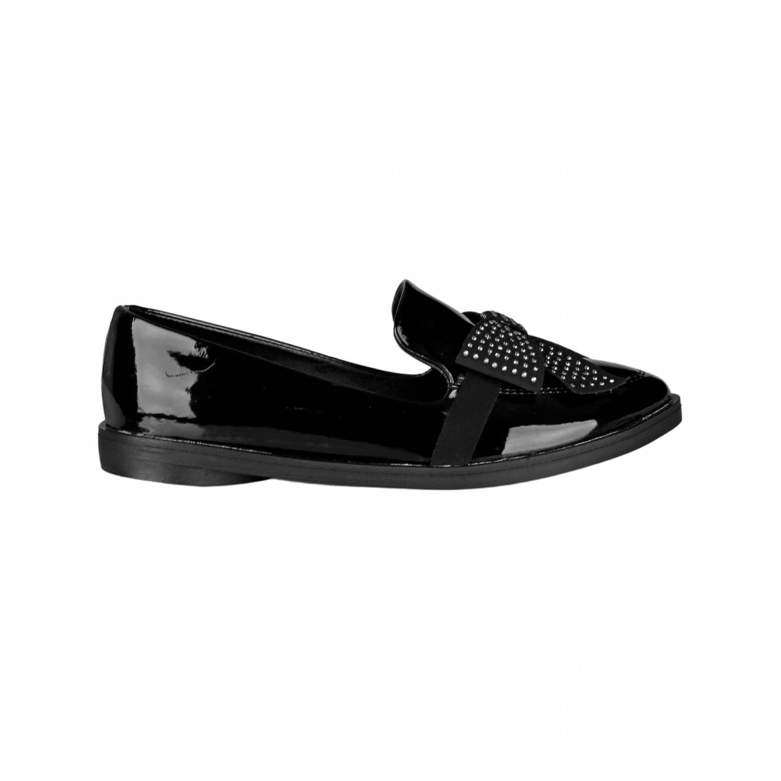 Zapato Casual Mujer Salvaje Tentación Negro 09003101 Tipo Charol