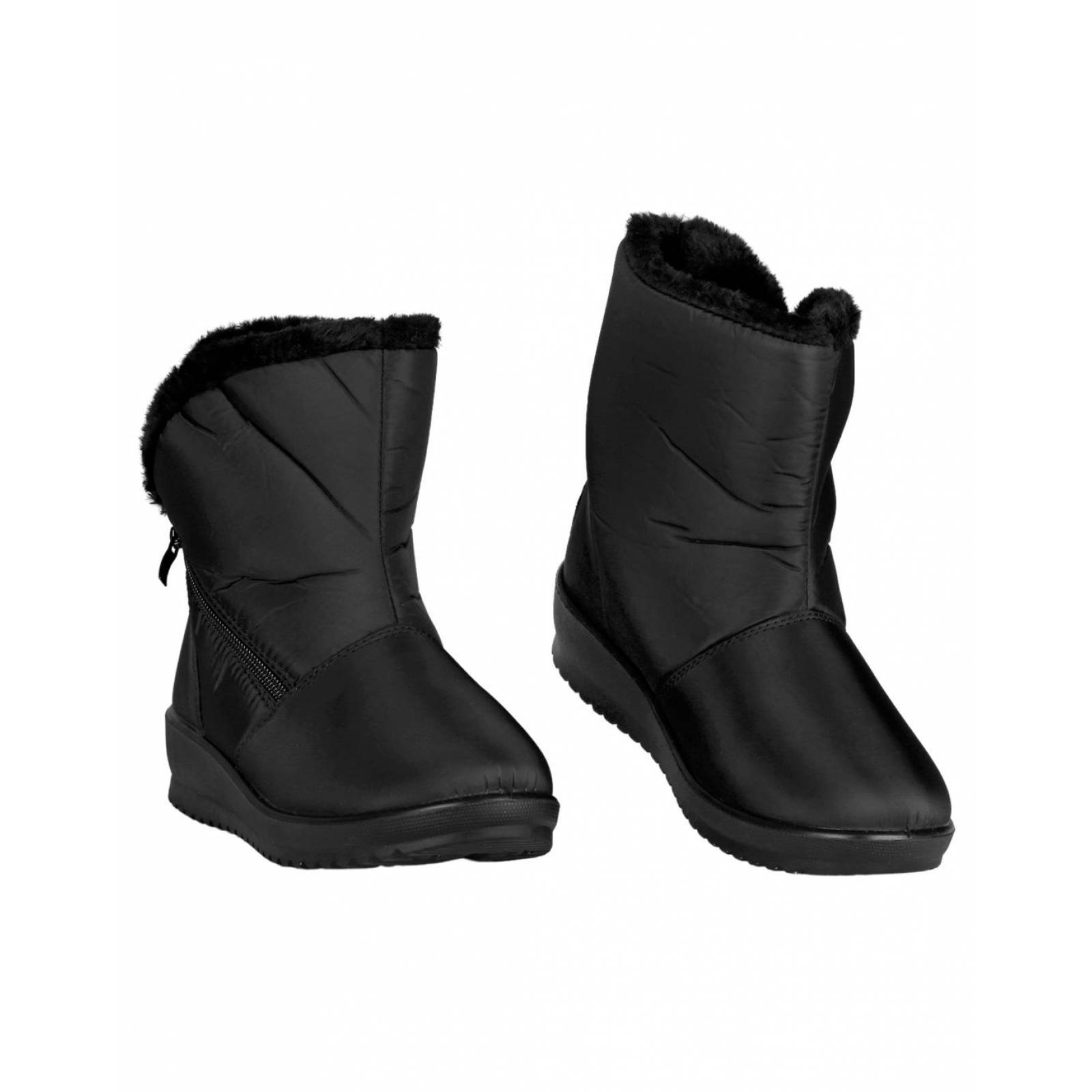 Bota Moda Mujer Furor Negro 19403103 Textil 