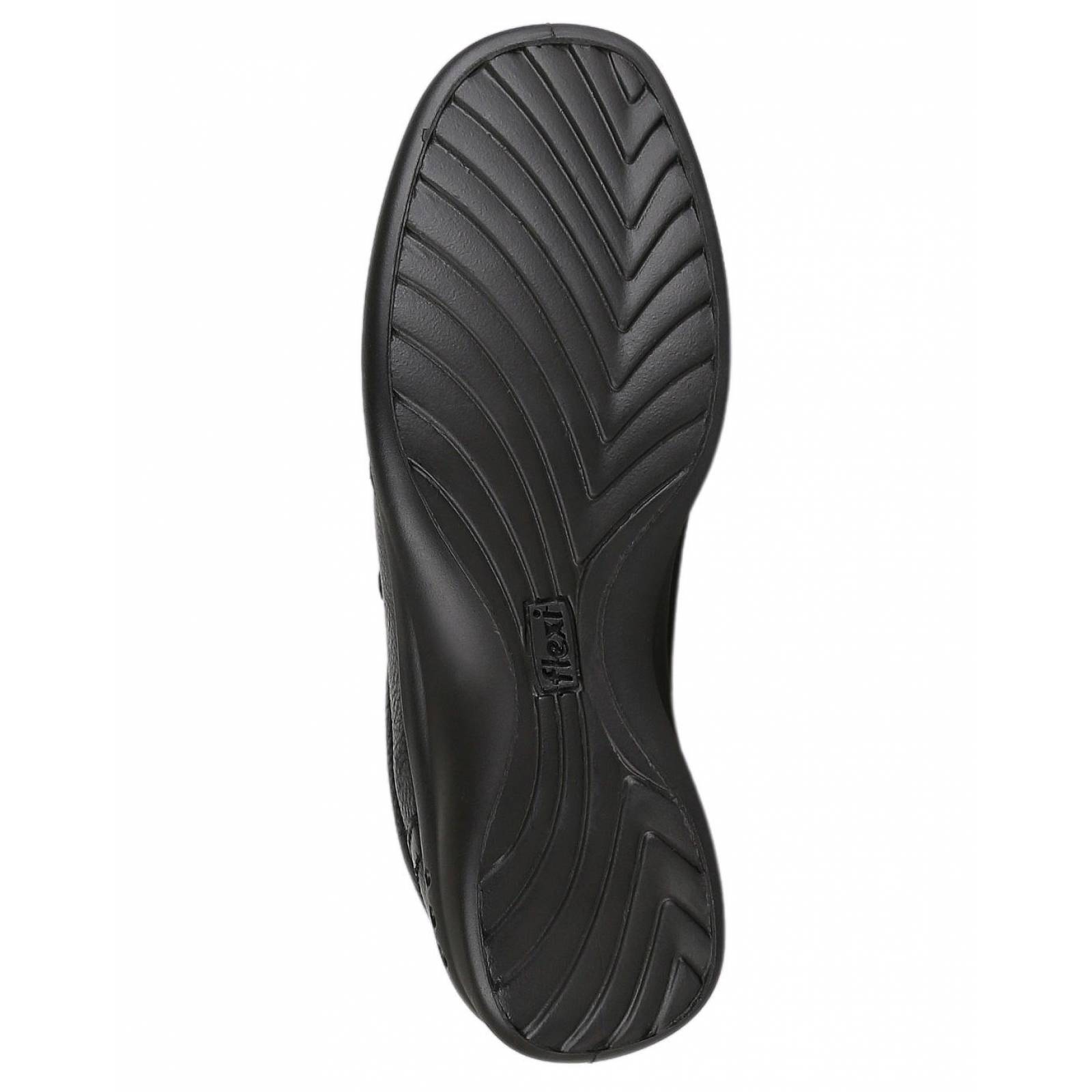 Zapato Confort Mujer Flexi Negro 02501200 Piel 