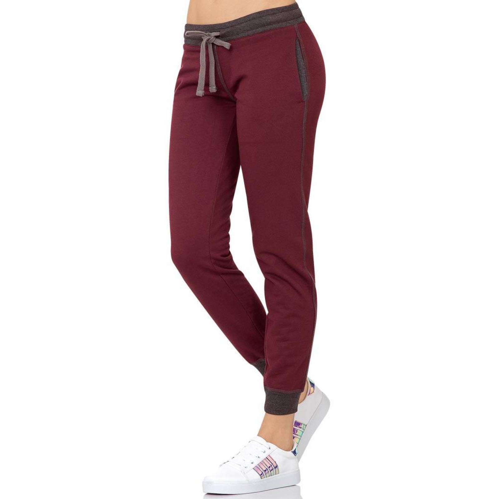 Color Vino Tinto Jogger Vino Mujer Jogger Vino
